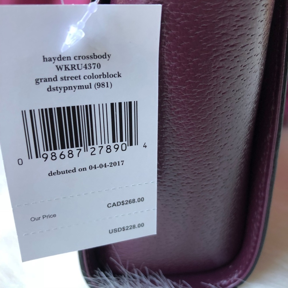Kate Spade ♠️ NWT Pink/Purple Crossbody Bag - Picture 4 of 6